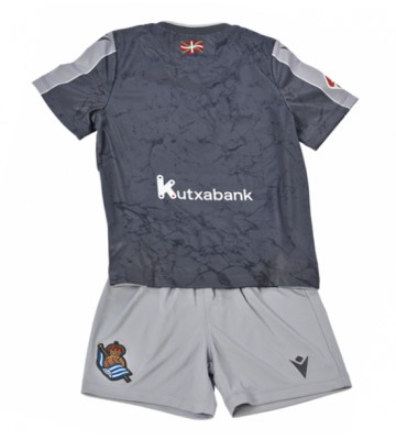 Real Sociedad Udebanetrøje Børn 2025-26 Kortærmet (+ Korte bukser)